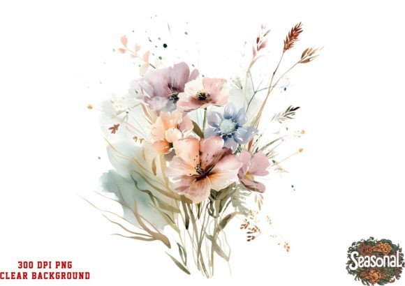 Download Watercolor Spring Wildflower Clipart - Wildflower Collection