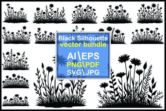 Download Wildflower Silhouette Vector Bundle - Wildflower Collection
