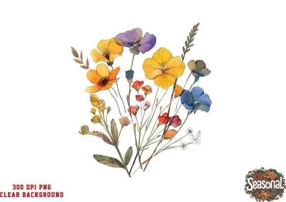 Download Vibrant Wildflower Clipart - Wildflower Collection