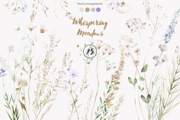 Download Wildflower Clipart Botanical Set - Premium Bundle