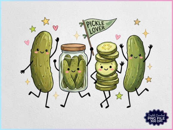 Download Pickle Lover Pickle Friends Doddle PNG - Friends Collection