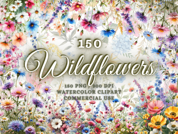 Download Wildflowers Clipart - Wildflowers Png - Wildflower Collection