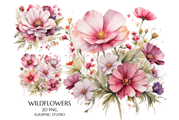 Download Wildflower Clipart Floral, Watercolor - Wildflower Collection
