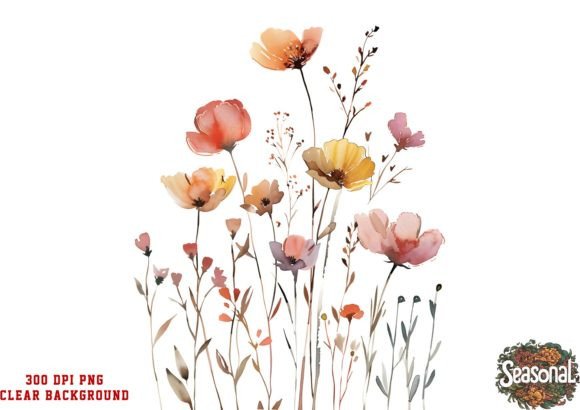 Download Vibrant Wildflower Clipart - Wildflower Collection