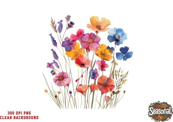 Download Watercolor Spring Wildflower Clipart - Wildflower Collection