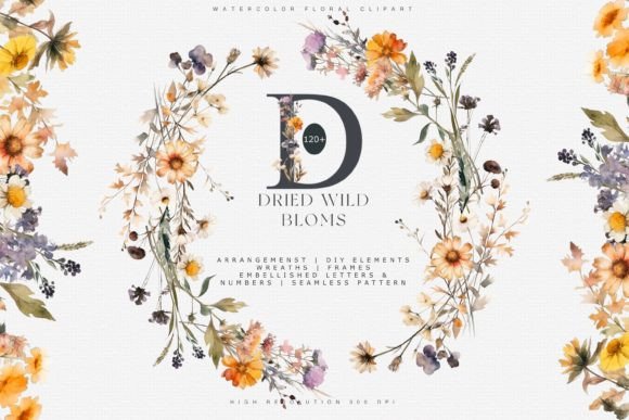 Download Autumn Wildflowers Clipart Collection - Wildflower Collection